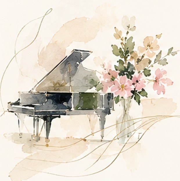 Delicate minimal watercolour illustration representing this wellbeing experience